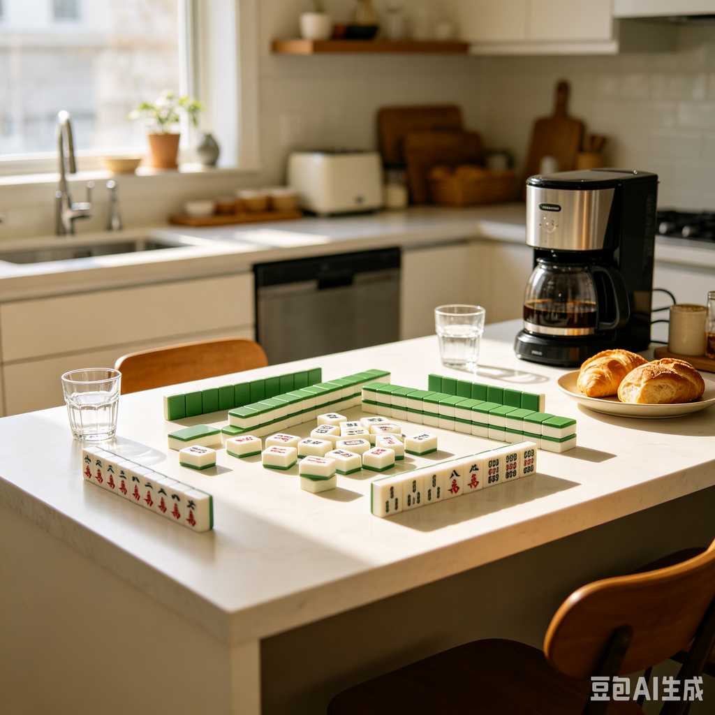 bamboo wood mahjong set