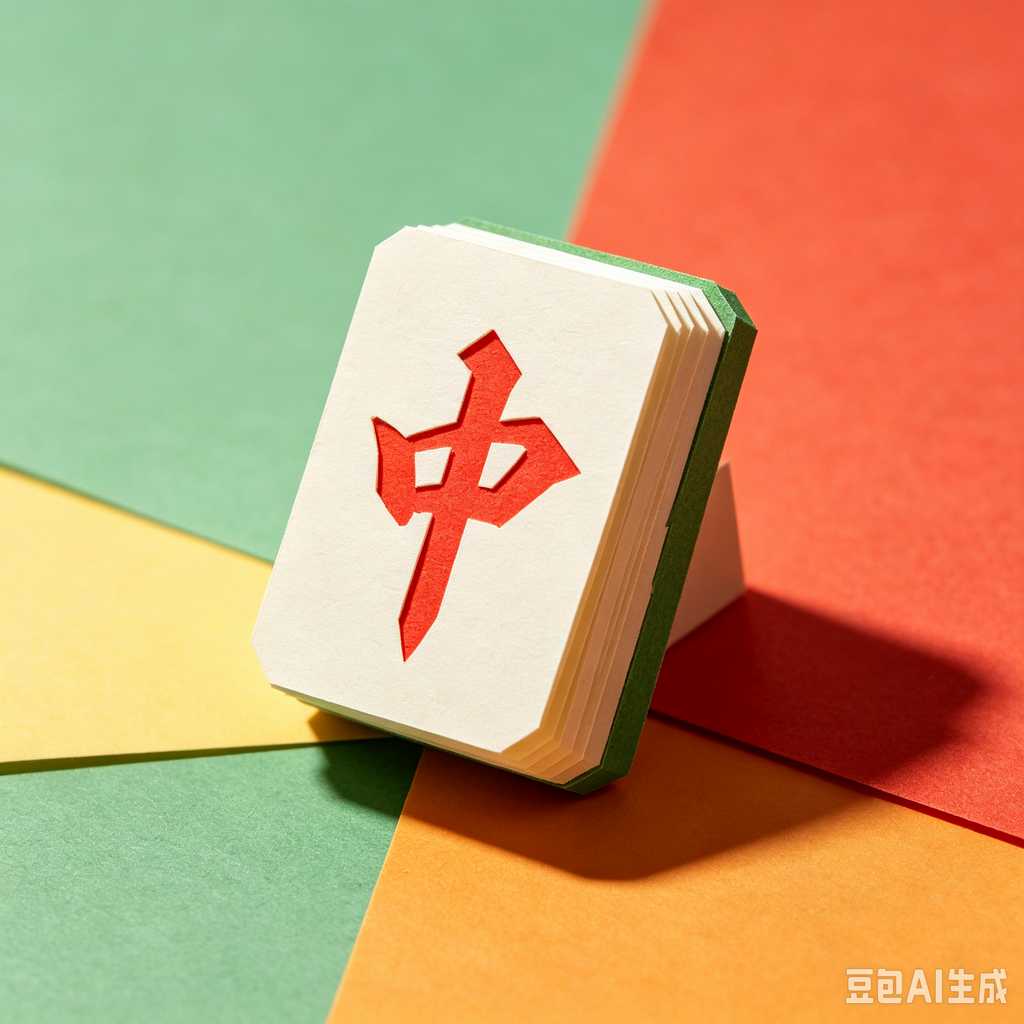 simple text mahjong tiles